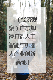 （经济观察）广东加速打造人工智能与机器人产业创新高地
