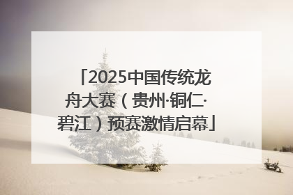 2025中国传统龙舟大赛（贵州·铜仁·碧江）预赛激情启幕