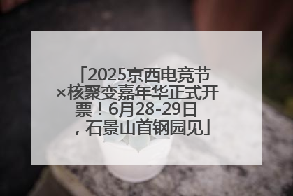 2025京西电竞节×核聚变嘉年华正式开票！6月28-29日，石景山首钢园见