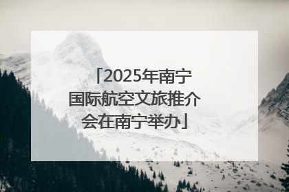 2025年南宁国际航空文旅推介会在南宁举办