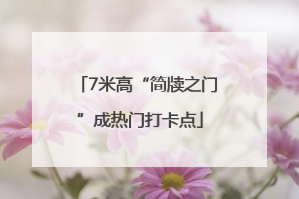7米高“简牍之门”成热门打卡点