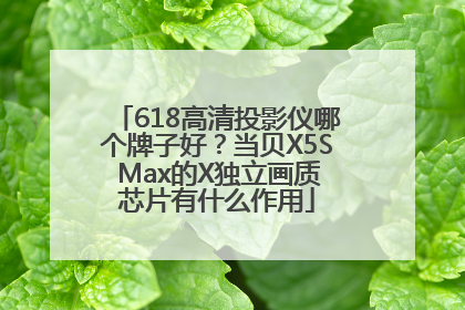 618高清投影仪哪个牌子好？当贝X5S Max的X独立画质芯片有什么作用